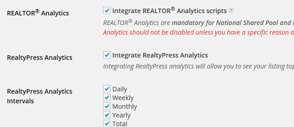 RealtyPress CREA DDF® WordPress Plugin - Manage Listing Analytics